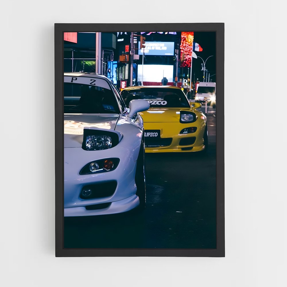 Poster Neon Drift – affiche Mazda (vue 2)